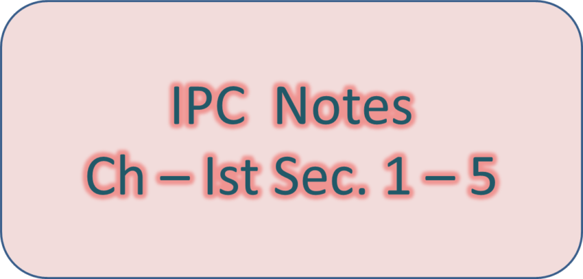 IPC - Sec. 1 - 5
